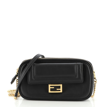 Fendi Easy 2 Baguette Crossbody Bag Leather Mini