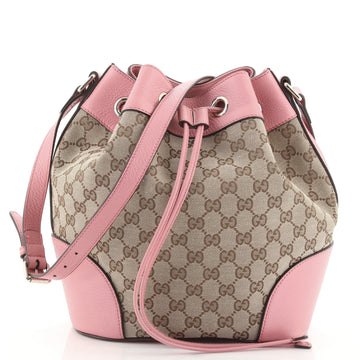 Gucci Classic Bucket Bag GG Canvas Medium