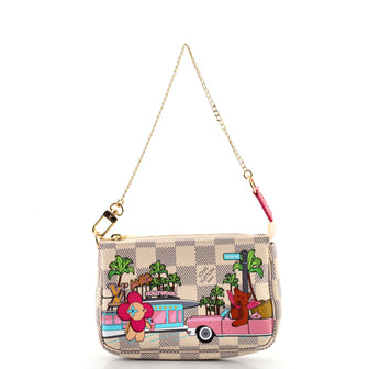Louis Vuitton Pochette Accessoires Limited Edition Vivienne Xmas Damier Mini
