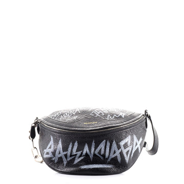 Balenciaga Graffiti Souvenir Belt Bag Leather XS