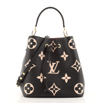 Louis Vuitton NeoNoe Handbag Bicolor Monogram Empreinte Giant MM