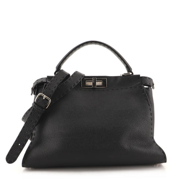 Fendi Selleria Peekaboo Bag Rigid Leather Regular