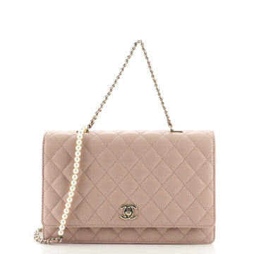 Chanel Fantasy Pearls Flap Bag Quilted Lambskin Large