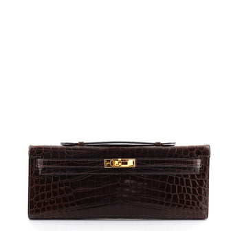 Hermes Kelly Cut Pochette Niloticus Crocodile