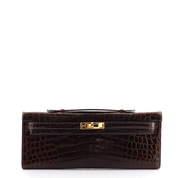 Hermes Kelly Cut Pochette Niloticus Crocodile
