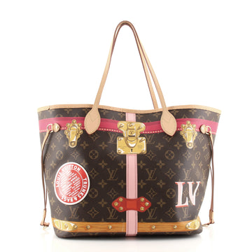 Louis Vuitton Neverfull NM Tote Limited Edition Summer Trunks Monogram Canvas MM