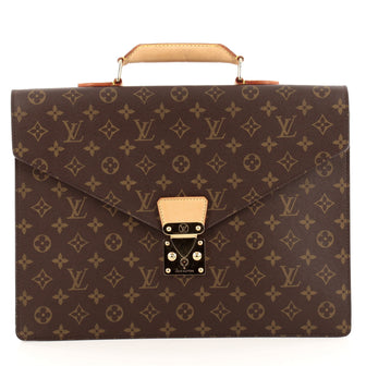 Louis Vuitton Serviette Conseiller Handbag Monogram Canvas