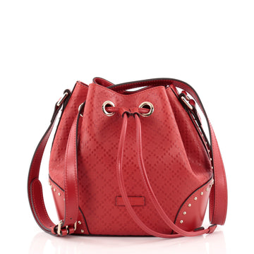 Gucci Bright Bucket Bag Diamante Leather Small