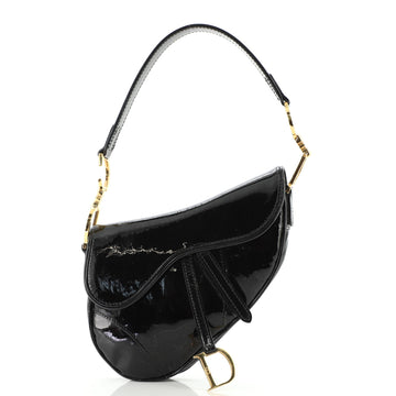 Christian Dior Saddle Bag Ultimate Embossed Patent Mini