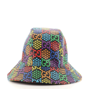 Gucci Bucket Hat Psychedelic Print GG Coated Canvas