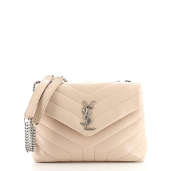 Saint Laurent LouLou Shoulder Bag Matelasse Chevron Leather Small