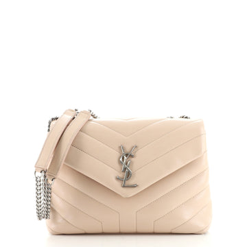 Saint Laurent LouLou Shoulder Bag Matelasse Chevron Leather Small