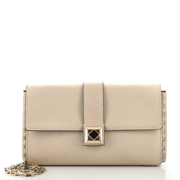 Valentino Rockstud Flap Shoulder Bag Leather Medium