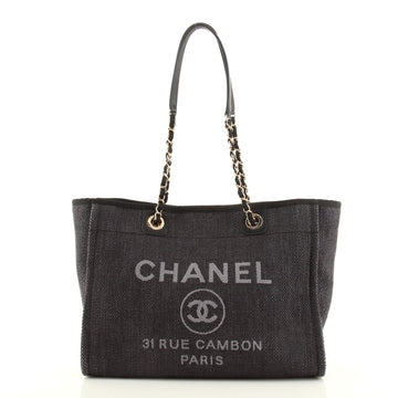 Chanel Deauville Tote Raffia Small