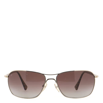 Louis Vuitton Conspiration Pilote Monogram Aviator Sunglasses Metal with Acetate