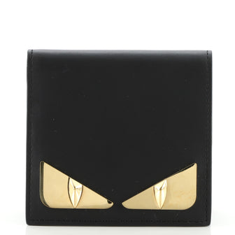 Fendi Monster Bifold Wallet Leather Compact