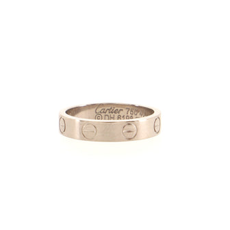 Cartier Love Wedding Band Ring 18K White Gold