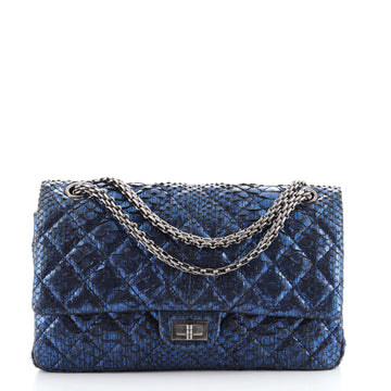 Chanel Reissue 2.55 Flap Bag Quilted Metallic Python 226