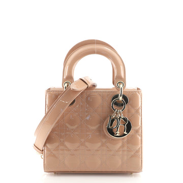 Christian Dior Lady Dior Bag Cannage Quilt Patent Small