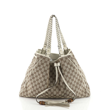 Gucci Peggy Tote GG Canvas Large