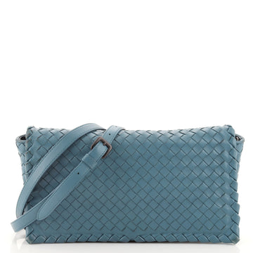 Bottega Veneta Convertible Flap Crossbody Bag Intrecciato Nappa Small