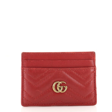 Gucci GG Marmont Card Holder Matelasse Leather