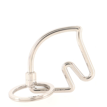 Hermes Cheval Key Ring Metal