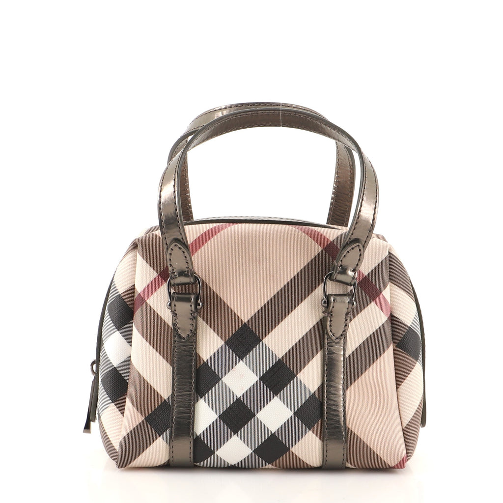 Burberry Boston Bag Nova Check Canvas Mini 107290