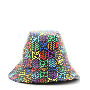 Gucci Bucket Hat Psychedelic Print GG Coated Canvas
