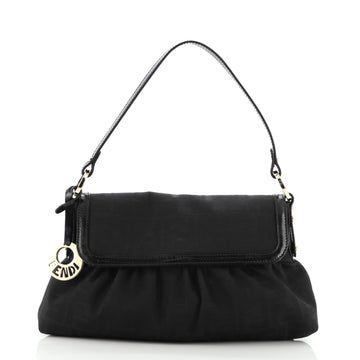 Fendi Chef Flap Bag Zucca Canvas Small