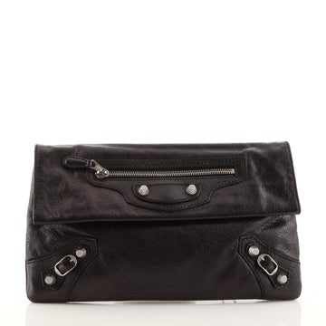 Balenciaga Giant Studs Envelope Clutch Leather