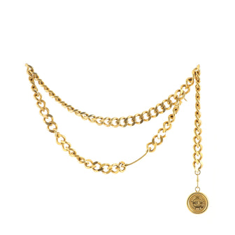 Chanel Vintage Medallion Chain Belt Metal