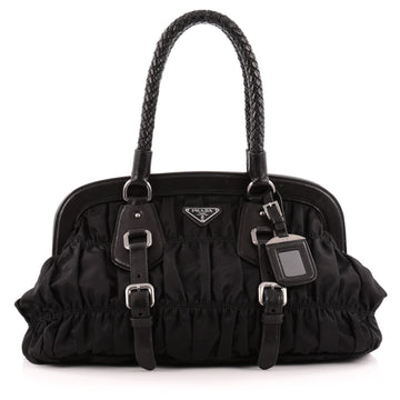 Prada Gaufre Frame Bag Tessuto Medium