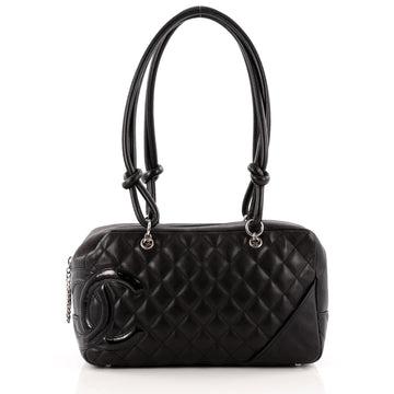 Chanel Cambon Bowler Bag Quilted Leather Medium