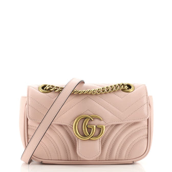 Gucci GG Marmont Flap Bag Matelasse Leather Mini