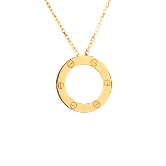 Cartier Love Pendant Necklace 18K Yellow Gold