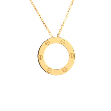 Cartier Love Pendant Necklace 18K Yellow Gold