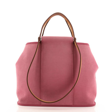 Hermes Cabag Handbag Toile and Leather 32