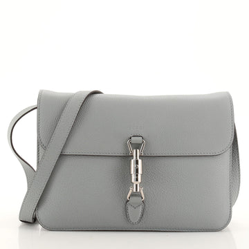 Gucci Jackie Soft Flap Shoulder Bag Leather
