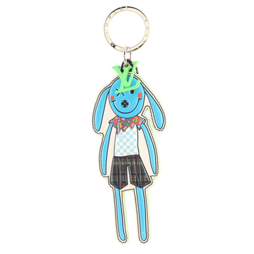 Louis Vuitton LV Friends Bag Charm and Key Holder Printed Leather and Monogram Canvas