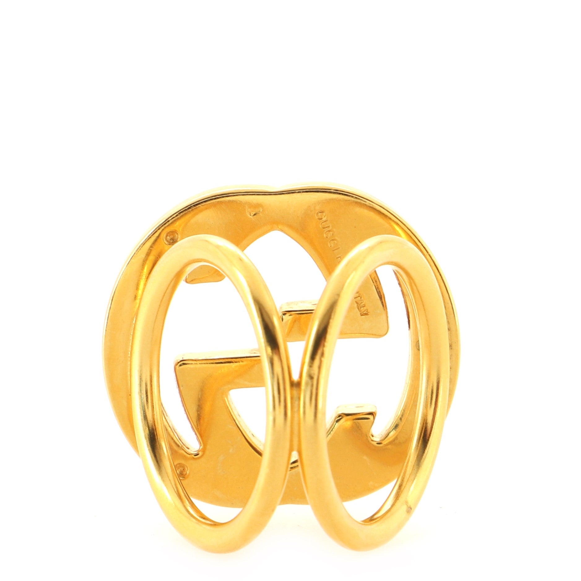 Gucci Interlocking G Scarf Ring Metal Gold 10739054