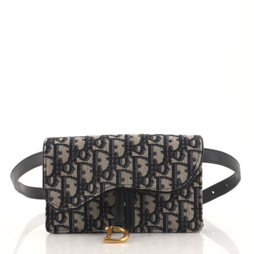 Christian Dior Saddle Rectangular Belt Bag Oblique Canvas
