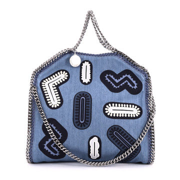 Stella McCartney Falabella Fold Over Bag Zigarette Denim