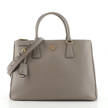 Prada Galleria Double Zip Tote Saffiano Leather Medium