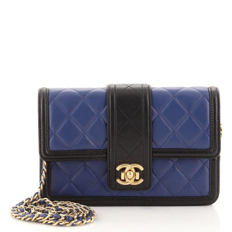 Chanel Elegant CC Flap Wallet on Chain Quilted Lambskin