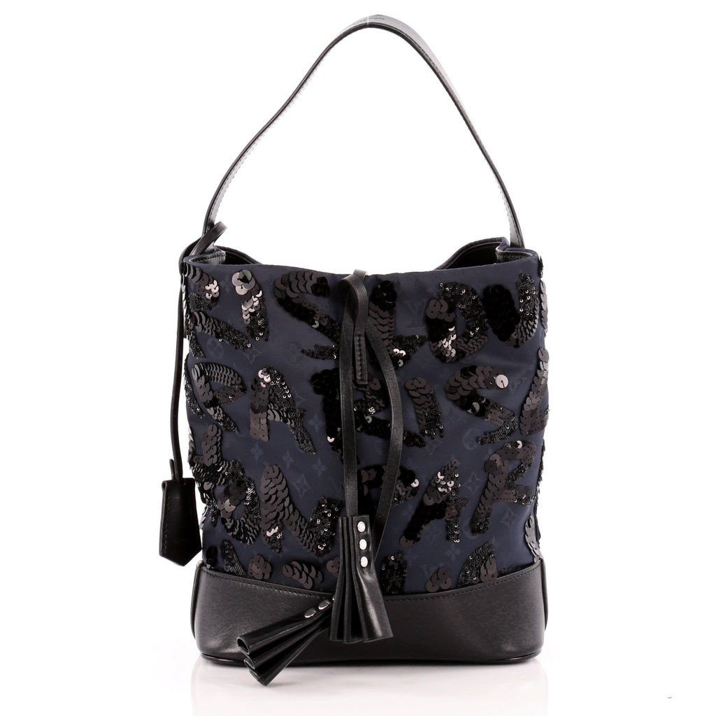 Nn14 glitter handbag Louis Vuitton Blue in Glitter - 23980109