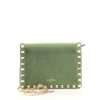 Valentino Rockstud Pouch Crossbody Bag Leather Mini