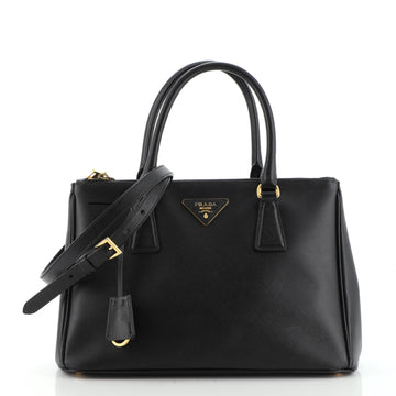 Prada Double Zip Lux Tote Saffiano Leather Small