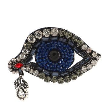 Gucci Evil Eye Brooch Crystals and Beads