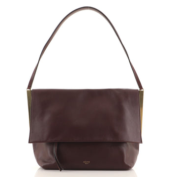 Celine Clasp Flap Bag Leather